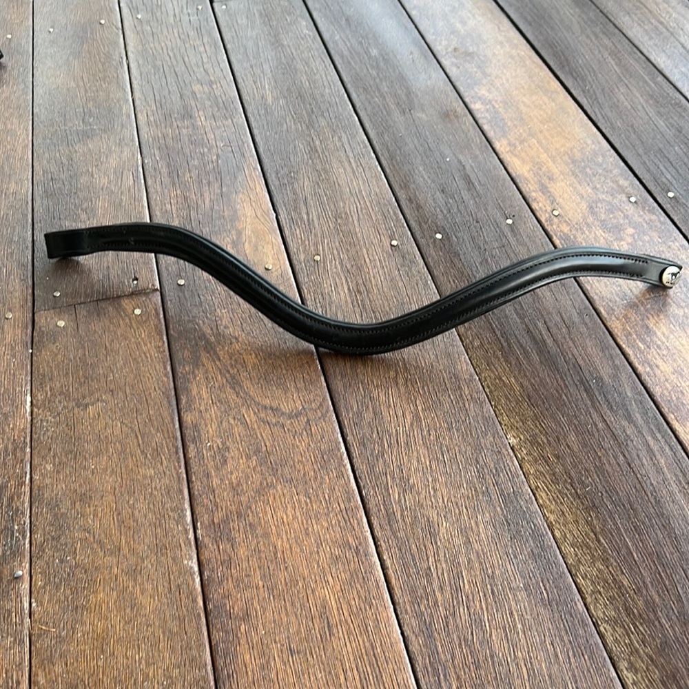 black thick brow band dressage